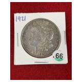 1921 Morgan Silver Dollar Coin