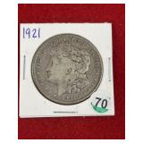 1921 Morgan Silver Dollar Coin
