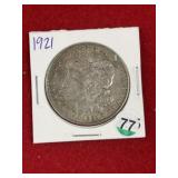 1921 Morgan Silver Dollar Coin