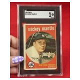 1959 Topps Mickey Mantle Baseball Card