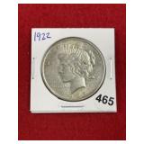 1922 Peace Silver Dollar Coin