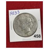 1923 S Peace Silver Dollar Coin