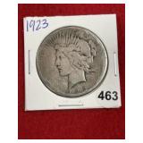 1923 Peace Silver Dollar Coin