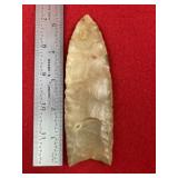 5 & 1/4" Clovis Indian Artifact Arrowhead
