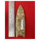 5 & 1/4" Clovis from Owen County, Kentucky Indian