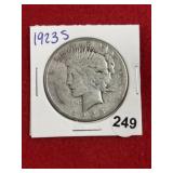 1923 S Peace Silver Dollar Coin