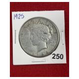 1925 Peace Silver Dollar Coin