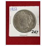 1922 Peace Silver Dollar Coin
