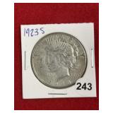 1923 S Peace Silver Dollar Coin