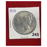 1923 Peace Silver Dollar Coin