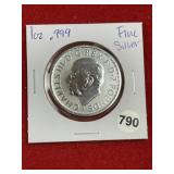 1 Ounce .999 Fine Silver Coin