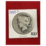 1935 S Peace Silver Dollar Coin