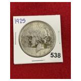 1925 Peace Silver Dollar Coin