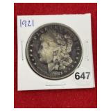 1921 Morgan Silver Dollar Coin