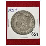1921 S Morgan Silver Dollar Coin