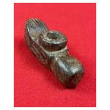 Owl Effigy Stone Pipe Indian Artifact Arrowhead