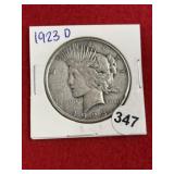 1923 D Peace Silver Dollar Coin