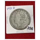 1921 D Morgan Silver Dollar Coin