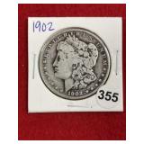 1902 Morgan Silver Dollar Coin