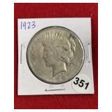 1923 Peace Silver Dollar Coin