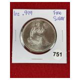 1 Ounce .999 Fine Silver Coin