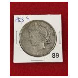 1923 S Peace Silver Dollar Coin