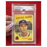 1959 Topps Warren Spahn Baseball Card