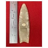 5" Clovis from Allen County, Indiana Indian Artifa