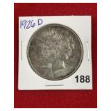 1926 D Peace Silver Dollar Coin