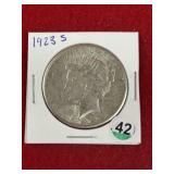 1923 S Peace Silver Dollar Coin