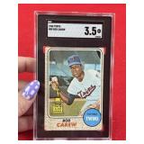 1968 Topps Rod Carew Baseball Card