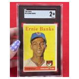 1958 Topps Ernie Banks Baseball Card