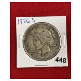 1926 S Peace Silver Dollar Coin