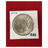 1923 Peace Silver Dollar Coin