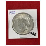 1923 Peace Silver Dollar Coin
