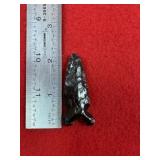 Obsidian Point Indian Artifact Arrowhead