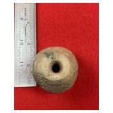 Pottery Bead Indian Artifact Arrowhead