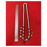 Trade Beads with Buffalo Teeth Indian Artifact Arr