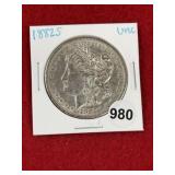 1882 S UNC Morgan Silver Dollar Coin