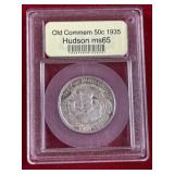1935 Old Commem Hudson Half Dollar Silver Coin