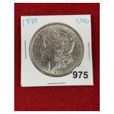 1889 UNC Morgan Silver Dollar Coin