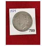 1924 Peace Silver Dollar Coin