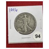 1946 Walking Liberty Half Dollar Silver Coin