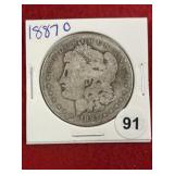 1887 O Morgan Silver Dollar Coin