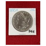 1883 O UNC Morgan Silver Dollar Coin