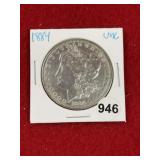 1884 UNC Morgan Silver Dollar Coin