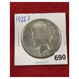 1922 S Peace Silver Dollar Coin