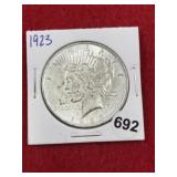 1923 Peace Silver Dollar Coin