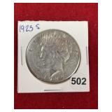1923 S Peace Silver Dollar Coin
