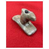 Dolphin Effigy Pottery Pipe Indian Artifact Arrowh